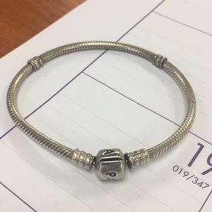 Retired Oxidized Bracelet with Pandora Clasp
